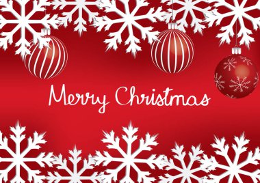 Noel kartı. Vektör illüstrasyonu