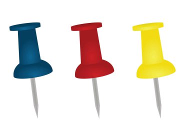 Set pin. vektör çizim