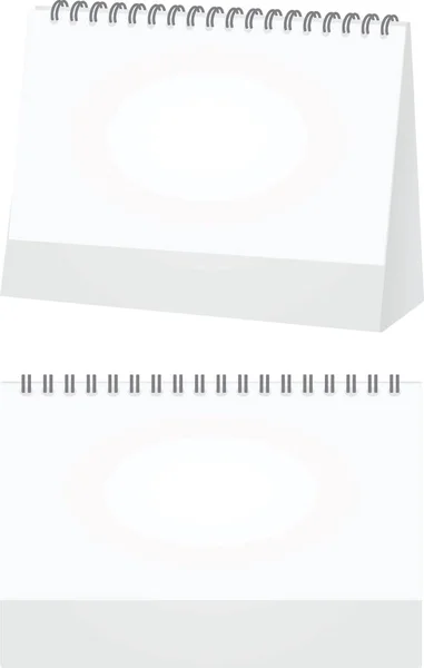 Blank Calendar Vector Illustration — Stock Vector