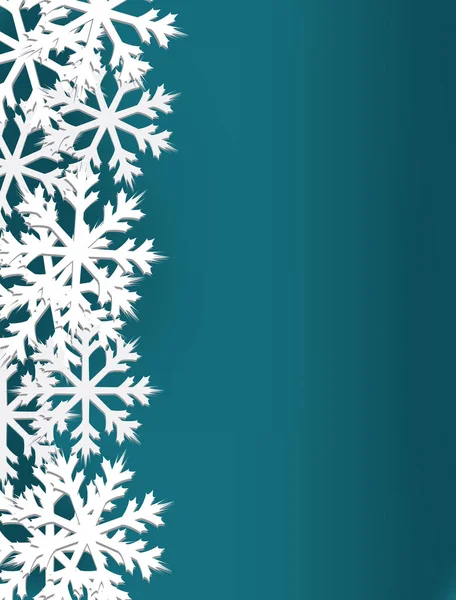 雪の結晶のカード ベクトル図 — ストックベクタ