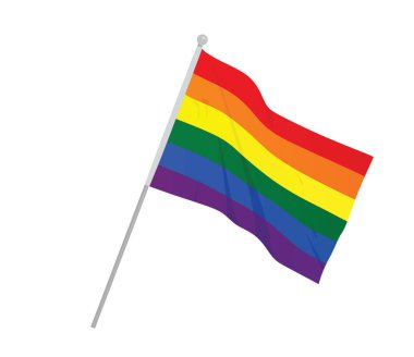 LGBT bayrak. vektör çizim