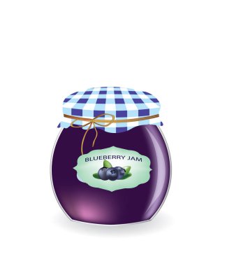 Böğürtlenli reçel kavanoz