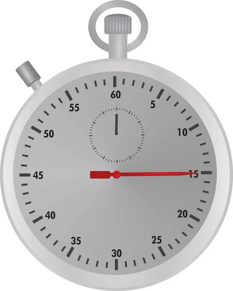 Cronometro Sfondo Bianco Illustrazione Vettoriale — Vettoriale Stock