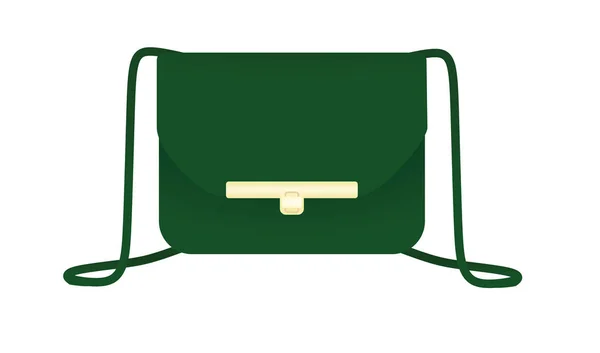 Green Hand Bag Vector Illustration — Stock Vector