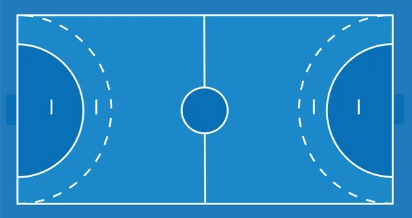 Гандбольное Поле Векторная Иллюстрация — стоковый вектор