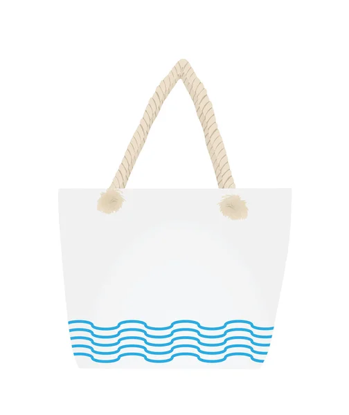 Summer Beach Handbag Vector Illustration — Stock Vector