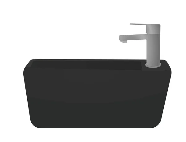 Toilet Wastafel Vector Illustratie — Stockvector