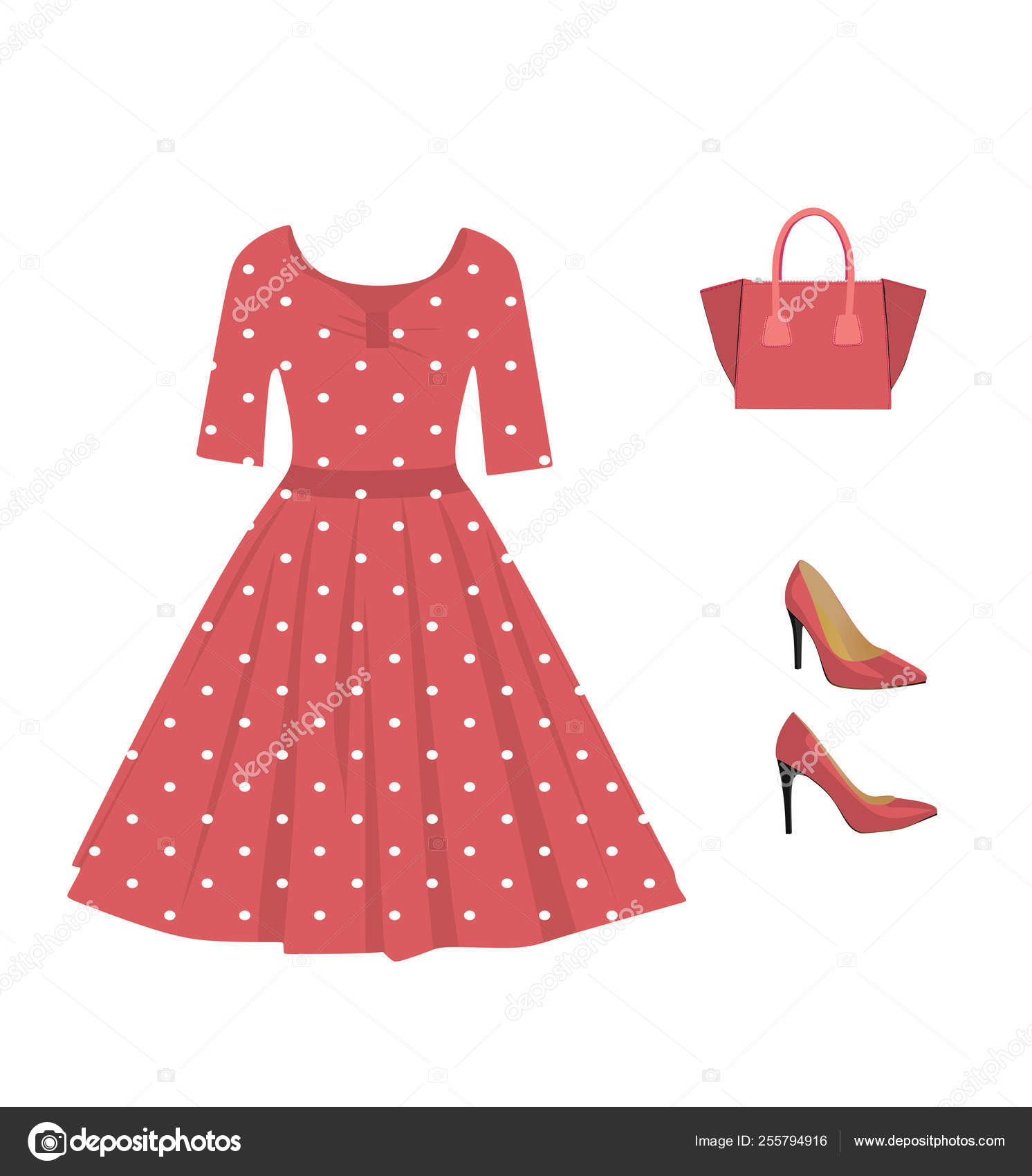 red outfit set