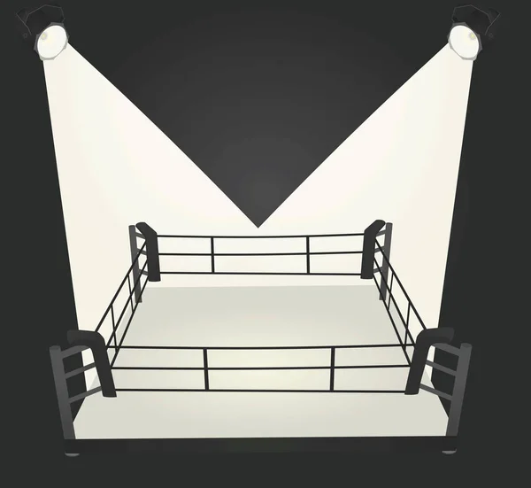 Boxing Ring Ropes Vector Illustration — Stock Vector