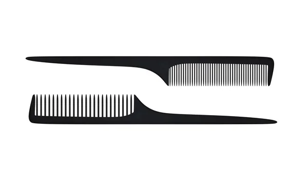 Brosse Cheveux Noire Illustration Vectorielle — Image vectorielle