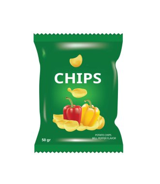 Kırmızı biberli patates cipsi.
