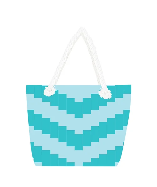 Summer Fashionable Bag Vector Illustration — Stock Vector