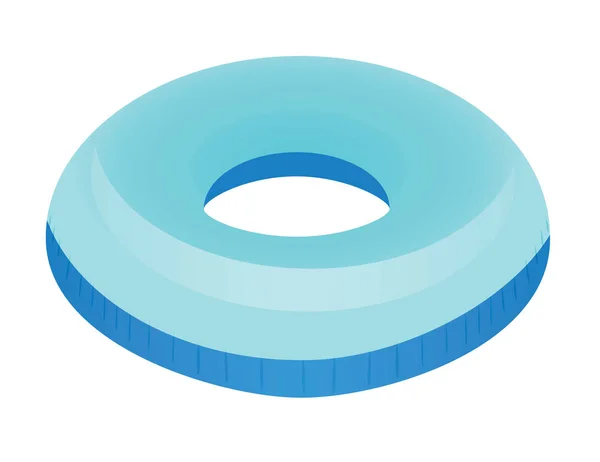Anello Nuoto Blu Illustrazione Vettoriale — Vettoriale Stock
