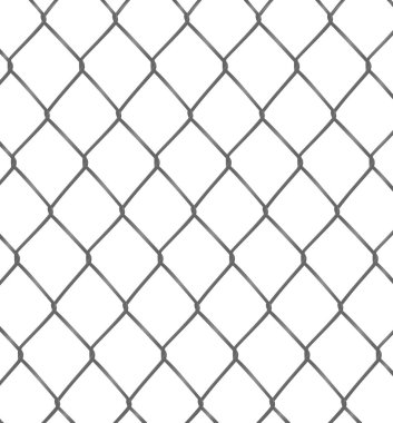 Metalik zincir çit. vektör illüstrasyon