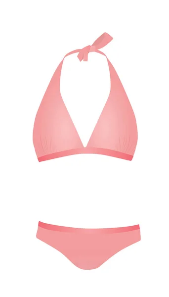 Pink Swim Suit Vector Illustration — Stock Vector