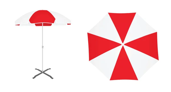 빨간색과 우산입니다 일러스트레이션 — 스톡 벡터
