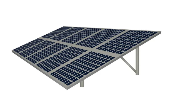 Solar Panel Energy Vector Illustration — Stock Vector