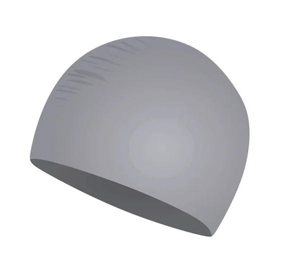 Cappello Bagno Grigio Illustrazione Vettoriale — Vettoriale Stock