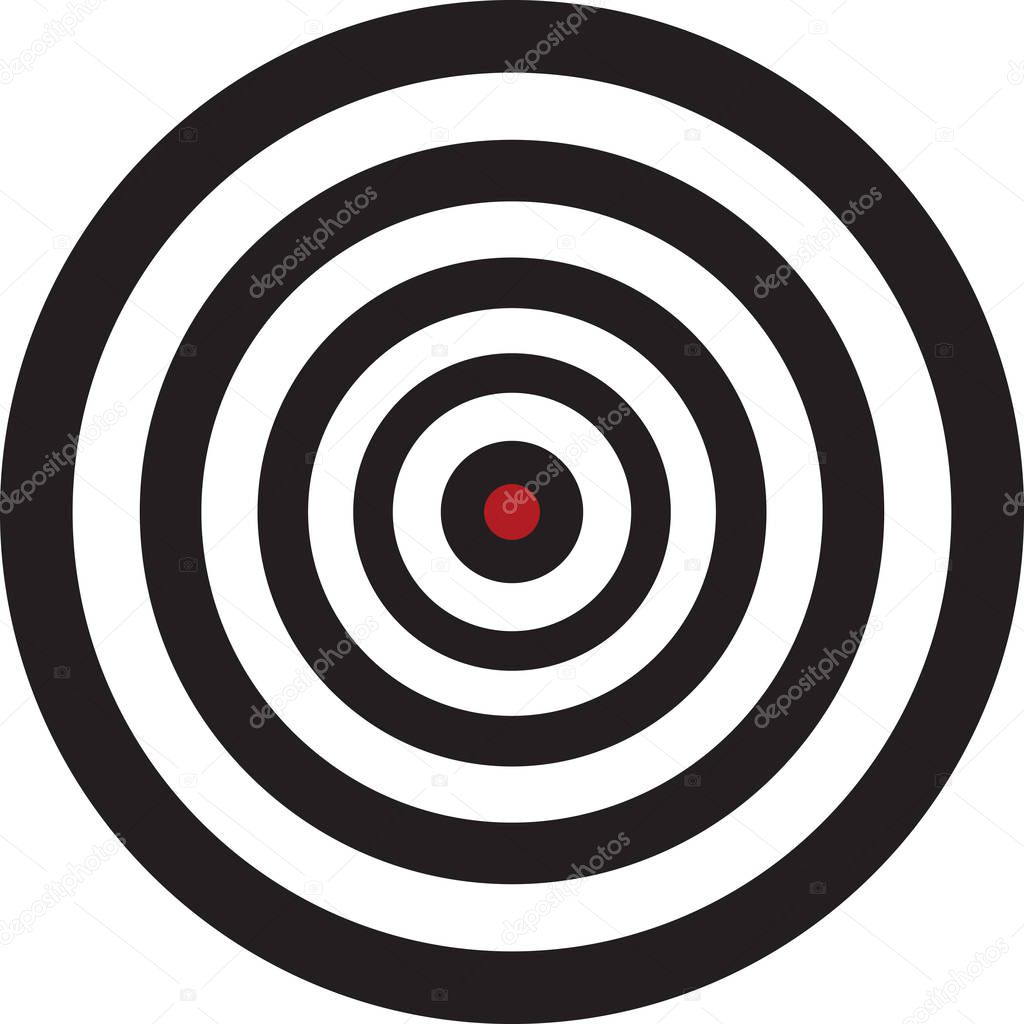 Target on white background. vector illustration