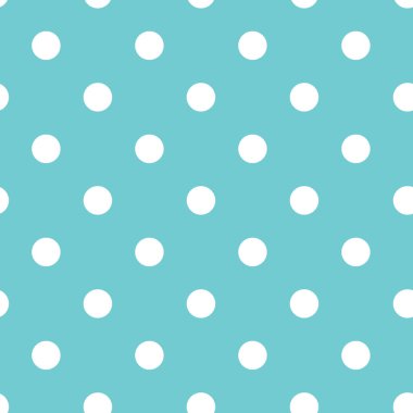 Mavi polka nokta dikişsiz desen