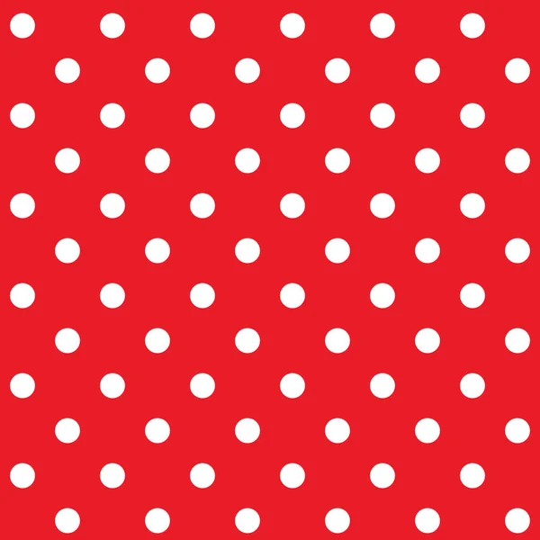 Bezešvé pattern Red polka dot — Stockový vektor