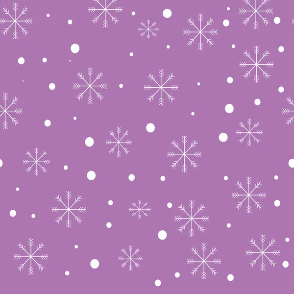 Copo de nieve patrón sin costura — Archivo Imágenes Vectoriales