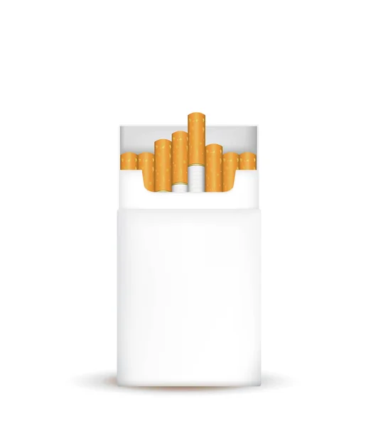 Förpackning cigaretter — Stock vektor