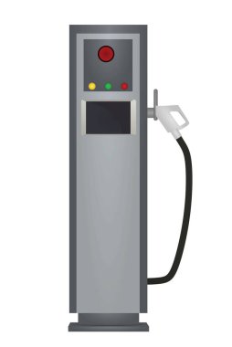 Elektrik şarj istasyonu. vektör illüstrasyonu