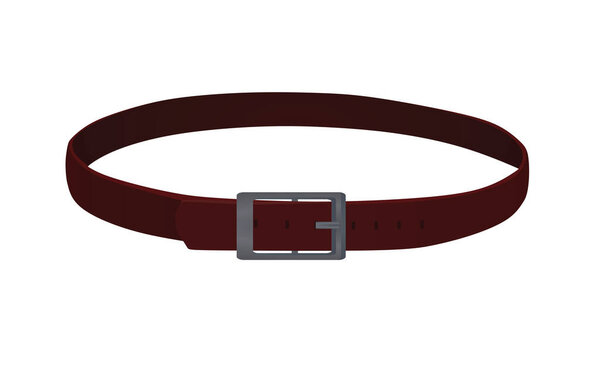 Red pants belt. vector illustration