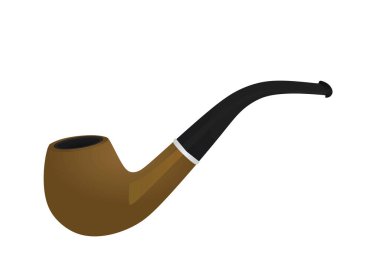 Kahverengi pipo. vektör illüstrasyonu