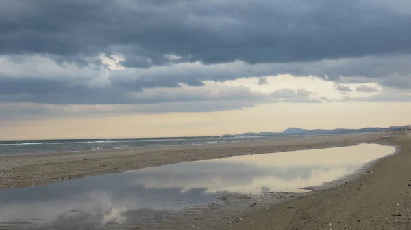 Sanat ve doğa, detaylarla dolu olması için deniz manzarası.