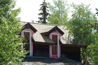 Küçük dağ kasaba atmosferi 