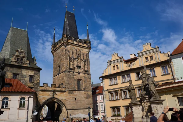 Colorati Edifici Storici Praga — Foto Stock