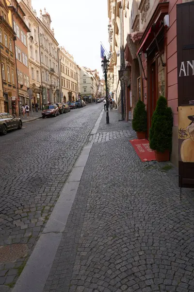 Turista Las Calles Del Centro Praga — Foto de Stock