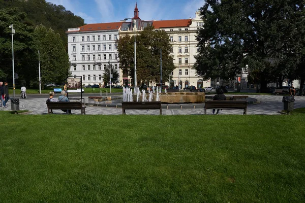Prag Avrupa Birçok Ülkede Olduğu Gibi Harika Bir Ulaşım Sistemine — Stok fotoğraf