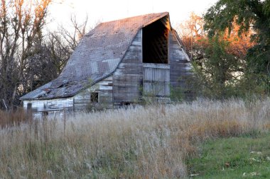 Ahşap unutulmuş ahır