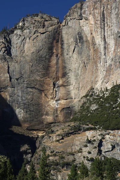 Cascada Yosemite Seca Cada Otoño Después Que Toda Nieve Derrite — Foto de Stock
