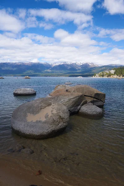 Grandes Rocas Granito Pueden Encontrar Parque Estatal Sand Harbor — Foto de Stock