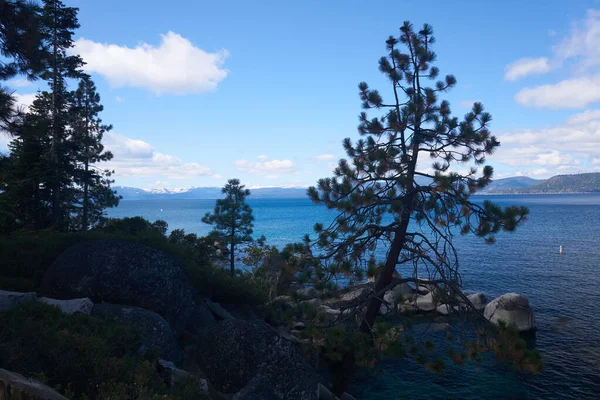 Vistas Panorâmicas Longo Lago Tahoe Sand Harbor State Park — Fotografia de Stock