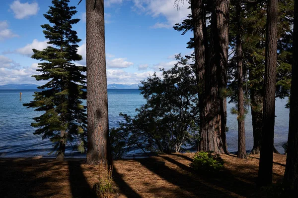 Hermosa Vista Lateral Del Lago Tahoe Temprano Autmun — Foto de Stock