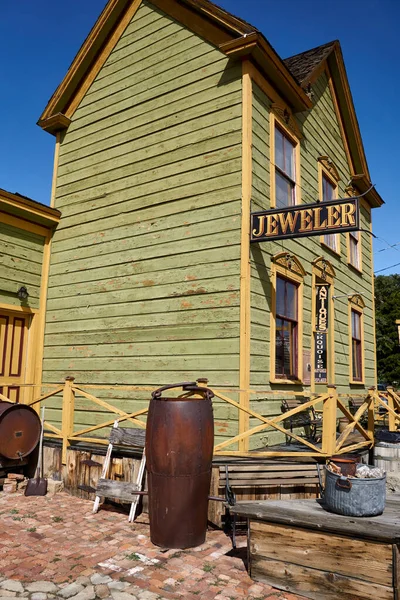 Historisches Holzgebäude Virginia City Nevada Das Heute Noch Genutzt Wird — Stockfoto