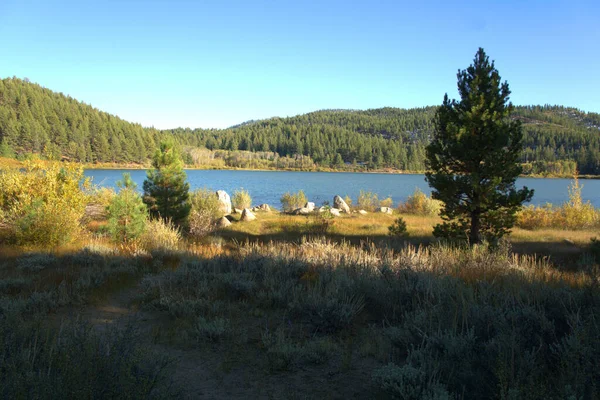 Tramonto Sul Lago Spooner Nel Lago Tahoe — Foto Stock