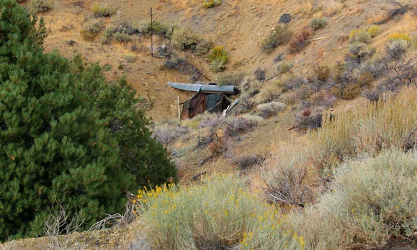 Una Vecchia Miniera Che Non Lavora Fuori Virginia City Nevada — Foto Stock