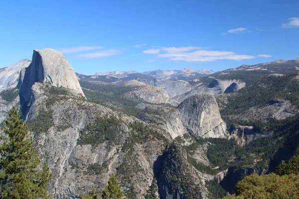Glacier Point Une Vue Imprenable Sur Vallée Yosemite Demi Dôme — Photo