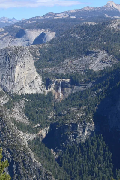 Glacier Point Utsikt Med Imponerande Utsikt Över Yosemite Valley Half — Stockfoto