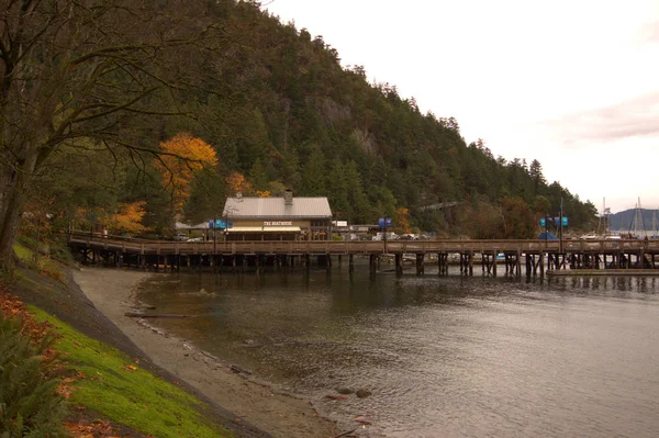 Fall Canada Boat Docks — Stock Photo, Image