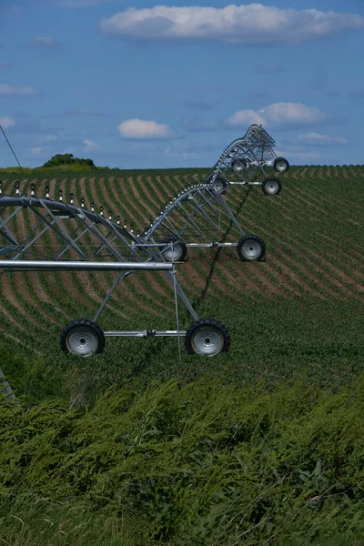 Center Pivots Customized Terrain Irrigate Pivots Can Measure Mile Length — Stock Photo, Image