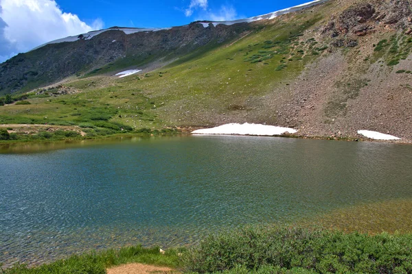 Ciel Coloré Sur Les Montagnes Rocheuses Colorado Rural Avec Lac — Photo