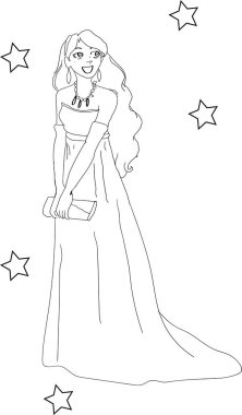 Hayalperest kız - boyama kitabı