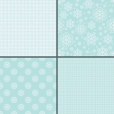 Sorunsuz dekoratif desen koleksiyonu vektör